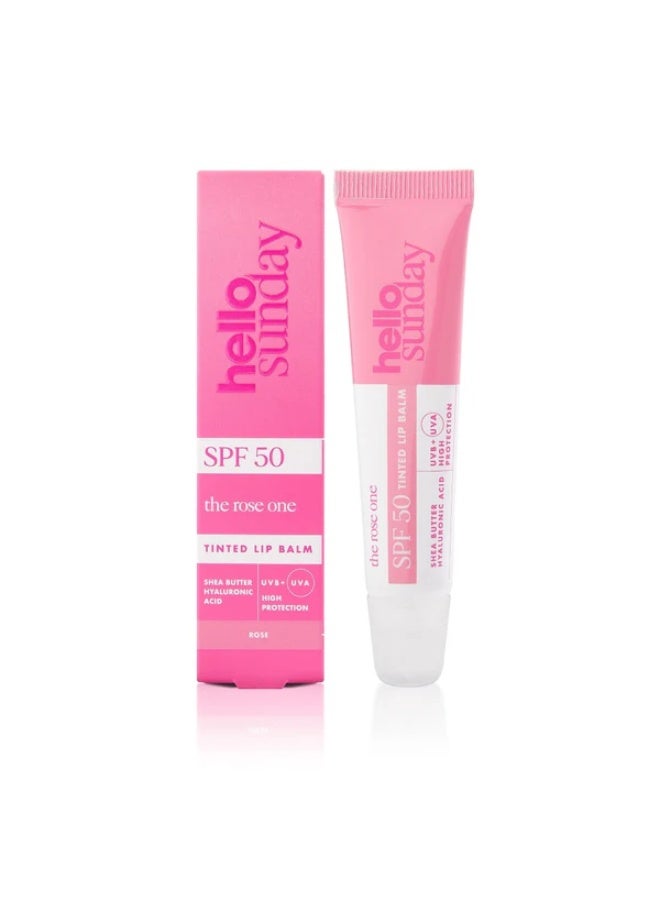 Hello Sunday Tinted lip balm SPF50 the rose one 15ml - Image 1